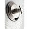 Kingston Brass Tub and Shower Faucet, 2, Wall Mount, Brushed Nickel KB2638DXTO - alternate 5